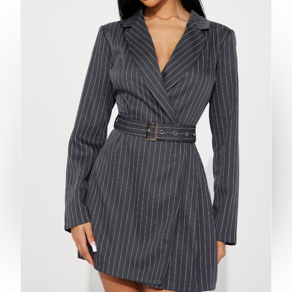 Brand new pin stripe blazer dress